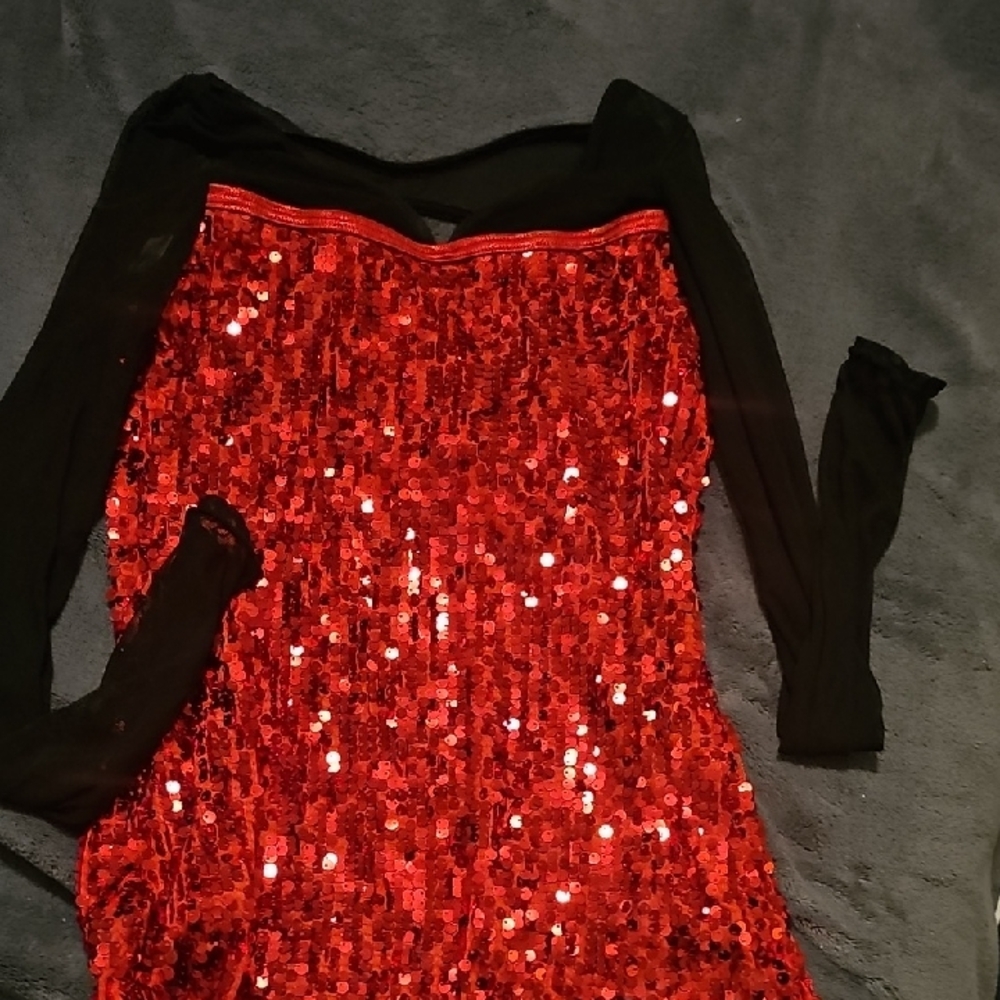Balera Red Sequin Fabric